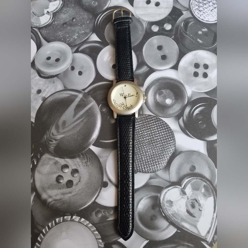 Vintage 90s Whatever! Water Resistant Stainless Steel Watch⌚